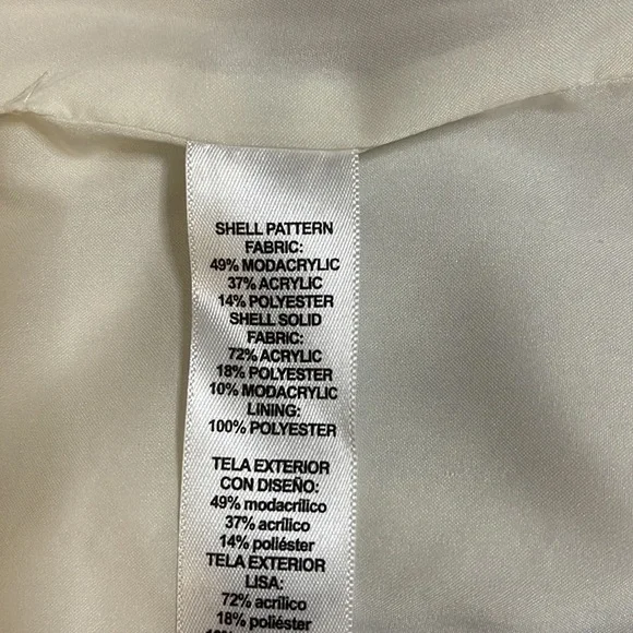 Chevron Faux Fur Vest | White House Black Market | NWT - Picture 9 of 10